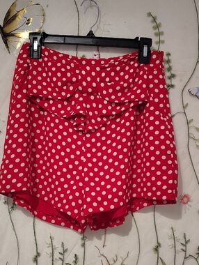 Disney x LC Lauren Conrad Red Polka Dot Shorts